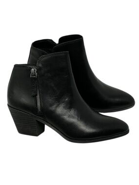 Frye Judith Double Zip Black Booties
